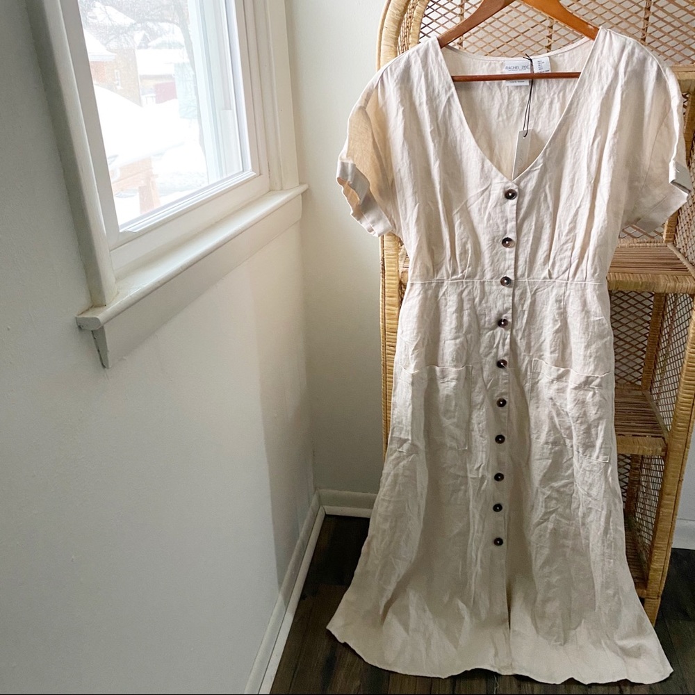Rachel Zoe NWT Linen Midi Dress✨